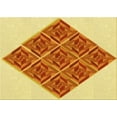 thumbnail image 1 of Ahgly Company Machine Washable Indoor Rectangle Transitional Orange Red Orange Area Rugs, 5' x 7', 1 of 7