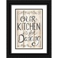 thumbnail image 1 of Shamp, Cindy 11x14 Black Ornate Wood Framed with Double Matting Museum Art Print Titled - Kitchen is for Dancing, 1 of 4