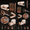 Marble Rose Gold, variant on Black Desktop Office Organizer Supplies Set