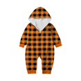 thumbnail image 2 of Family Halloween Pjs Matching Sets Halloween Print Long Sleeve Zippered One Piece Pajama Hooded Jumpsuit Winter Halloween Pjs Family Set, 2 of 4