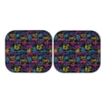 thumbnail image 7 of Daiia Graffiti Art 2PCS Car Windshield Sun Shade, Foldable Sun Shield for Car Front Window, Auto Sun Blocker Visor Protector Universal for Truck SUV Pickup-Small, 7 of 7