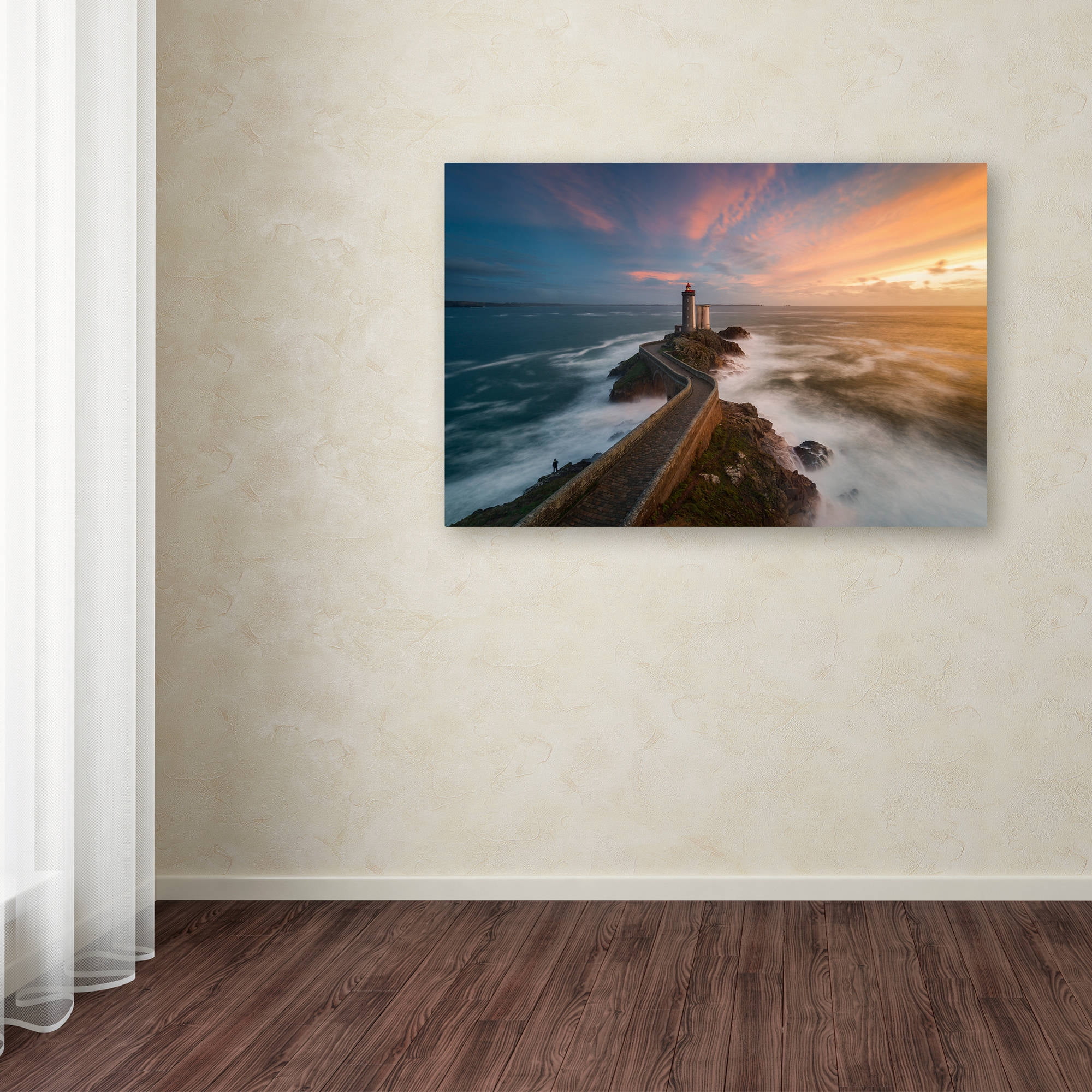 Trademark Fine Art "Last Rays in Brittany" Canvas Art by Mathieu Rivrin