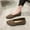 Khaki, variant on LSLJS Fashion Women Ventilate Casual Round Head Comfy Casual Shoes, Flats Shoes