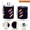 thumbnail image 5 of Yayeee 4 Pack Qtip Holder Bathroom Cotton Swab Canister with Lid Clear Dispenser Set, Cartoon Candy, 5 of 6