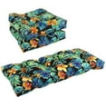 thumbnail image 3 of Blazing Needles Squared Patterned Spun Polyester Tufted Settee Cushions (Set of 3), 3 of 3
