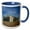 Blue/White, variant on 3drose, Old Abandoned Farm House in the Midwest, 11oz Two-tone Green Mug