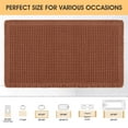 thumbnail image 5 of HAKUNA Waffle Bath Mat Dirty Orange 4'x2',Boho Woven Modern Bath Rug Mats, Absorbent Non Slip Bathroom Floor Mat, Soft Washable Bath Rugs with Tassels for Bathroom, Bedroom, Kitchen, Shower, Tub, 5 of 7