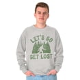 thumbnail image 5 of Let's Go Get Lost Bigfoot Legend Myth Sweatshirt for Men or Women Brisco Brands X, 5 of 6