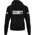 thumbnail image 2 of NYC FACTORY Security Hoodie with US Flag Sleeve Prints, Black US, Alpha, 5X-Large, Regular, Regular, Black, 2 of 2