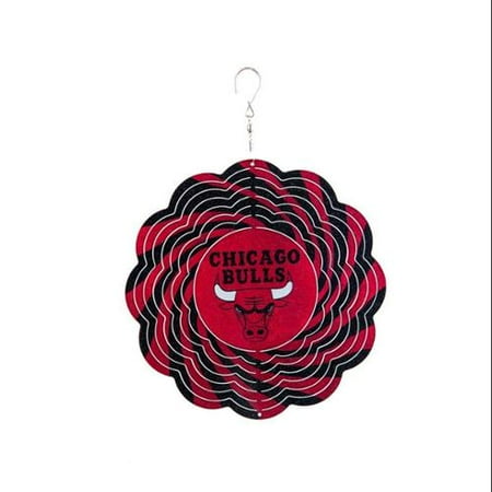Chicago Bulls Official NBA 8 inch Wind Spinner by Evergreen