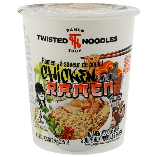 Twisted Noodles Instant Chicken Flavoured Ramen Cup, 1 x 64 G Walmart.ca
