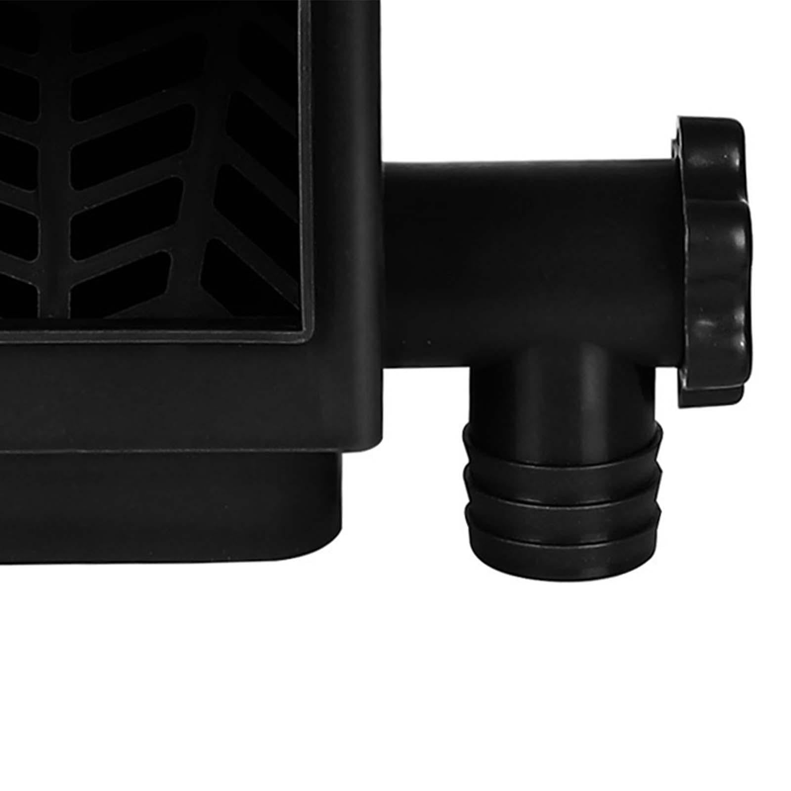 simhoa Rain Water Collection System, Raindrop Collection, Rain Barrel Diverter for Downspouts Landscape Yard Watering Black