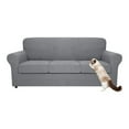 thumbnail image 3 of PENGXIANG 4 Pcs Housse de Canapé Extensible Texturée Douce Lavable en Machine, 3 of 3