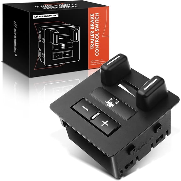 A-Premium Trailer Brake Control Switch Compatible with Chevrolet Silverado 1500 2500/3500 HD Suburban Tahoe Cadillac Escalade GMC Sierra Yukon Fits select: 2011 ,2013 CHEVROLET SILVERADO K1500 LT