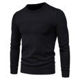 thumbnail image 3 of Mens Slim Fit Casual Shirt Long Sleeves Breathable Sweater Soft Top Knitwear, 3 of 8