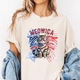 thumbnail image 2 of Meowica Patriotic Cat T-Shirt – Funny 4th of July Kitty Tee with American Flag & Sunglasses – Independence Day Shirt for Cat Lovers, Women, Men & Animal Fans, 2 of 7