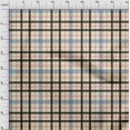 thumbnail image 3 of oneOone Viscose Chiffon Light Yellow Fabric Madras Check Dress Material Fabric Print Fabric By The Yard 42 Inch Wide, 3 of 4