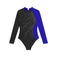thumbnail image 5 of MSemis Women's Rhinestone Gymnastics Leotard Dance Wear Royal Blue L, 5 of 7