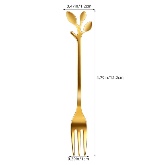WEUVEB Set of 10 Mini Stainless Steel Forks for Appetizers, Desserts, Salads - Cocktail Party and Home Flatware