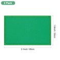 thumbnail image 3 of Uxcell 2-Pack Solid Green Flag Blank Patch, 3.1" x 2" Rectangular Embroidered Patches Pure Color DIY Flags for Clothing, 3 of 6