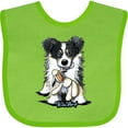 thumbnail image 3 of Inktastic Tri-color Border Collie Boys or Girls Baby Bib, 3 of 4
