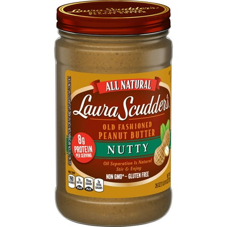 - Laura Scudder's Natural Nutty Peanut Butter, 26-Ounce
