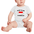 thumbnail image 2 of I'm Not Yelling, I'm Indonesian Baby Bodysuits Newborn Clothes (White, 18-24 Months), 2 of 5