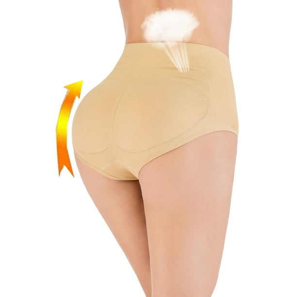 SAYFUT Women Butt Padded Panties Push Up Butt Lifter Shapewear Seamless Hip  Enhancer Control Panties Pad Shaper Briefs