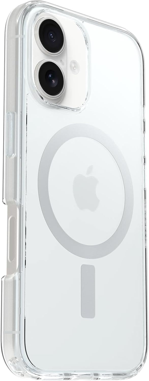OtterBox iPhone 16 (Only) - Symmetry Series Clear+ Case - Clear - Snaps to MagSafe - Ultra-Sleek - Raised Edges Protect Camera & Screen - Non-Retail Packaging