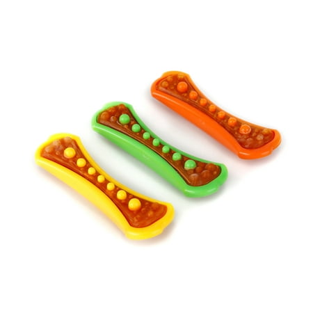 Hartz Chew 'n Clean Dental Duo Dog Treat & Chew Toy, Bacon Flavored, Color Varies, Large, 3 Pack