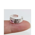 thumbnail image 3 of R.H. Jewelry Sterling Silver Hawaii Toe Ring With Pink Crystal Toering, 3 of 3