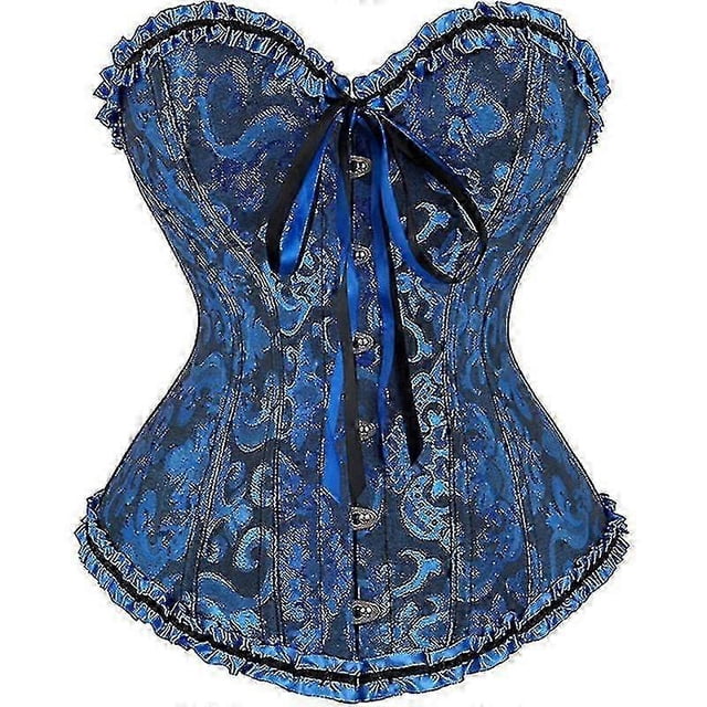 Mimigo Women Lace Up Back Sexy Floral Corset For Women Lingerie Bustier Top Plus Size