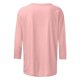 thumbnail image 3 of Tops de Cuello Redondo para las Mujeres Pascua Impresa 3/4 Mangas Blusa, Ligera Imitación Algodón Top Casual, 3 of 5