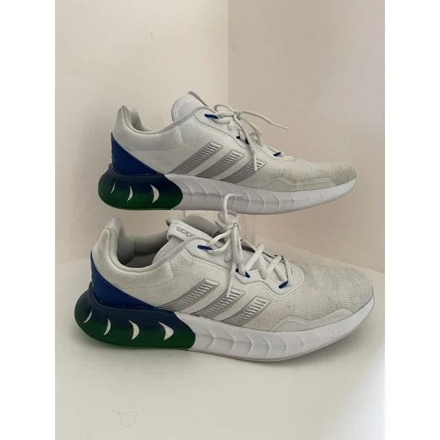 Adi-das KAPTIR SUPER BOOST Running Shoes, Men's Size 12 White Silver Metallic