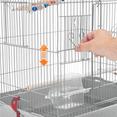 thumbnail image 2 of Yaheetech 62.4''H Rolling Metal Bird Cage Large Parrot Cage with with Detachable Stand & Toys, Light Gray, 2 of 12