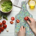 thumbnail image 3 of Love Cutting Board, Affection Doodle Style Pleasure Flourishes Curls Classics Pop Art Print, Decorative Tempered Glass Cutting and Serving Board, Wine Bottle Shape, Multicolor, by Ambesonne, 3 of 5