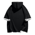 thumbnail image 5 of YueHuiYing Men's Fashion Solid-Color Pocket Half-Turn Collar Button-Down Short-Sleeve Breathable Top, 5 of 8