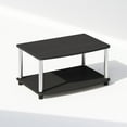 thumbnail image 1 of Furinno Turn-N-Tube 2-Tier Multipurpose Printer Stand Display & Storage Shelf, Americano, Stainless Steel Tubes, 1 of 1