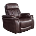 thumbnail image 2 of Bowery Hill Leather Fabric Power Recliner in Fantom Brown, 2 of 3