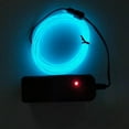 thumbnail image 4 of BallsFHK 1M Battery Operated Luminescent Neon LED Lights Glow EL Wire String Strip Rope, 4 of 4