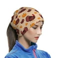 thumbnail image 6 of Neck Gaiter Face Cover Scarf, Thanksgiving Turkey and Pumpkin Soft Face Sun Mask Cover Scarf Headband Cooling Sweat Absorbing Bandanas Hiking Cycling Running, 6 of 7