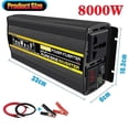 thumbnail image 1 of 8000W/10000W Pure Sine Wave Power Inverter Voltage Transformer Intelligent Digital Display Car Home Outdoor DC12V 24V 48V 60V -220V Converter, 1 of 5