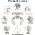 thumbnail image 4 of Vitality Magic Pro 2.0 Neck Massager,Vagus Nerve Stimulator Neck,4-Head Electric Rechargeable Neck Massager with 6 Vibration Modes & 16 Adjustable Gears,Promote Muscle Relaxation, 4 of 7