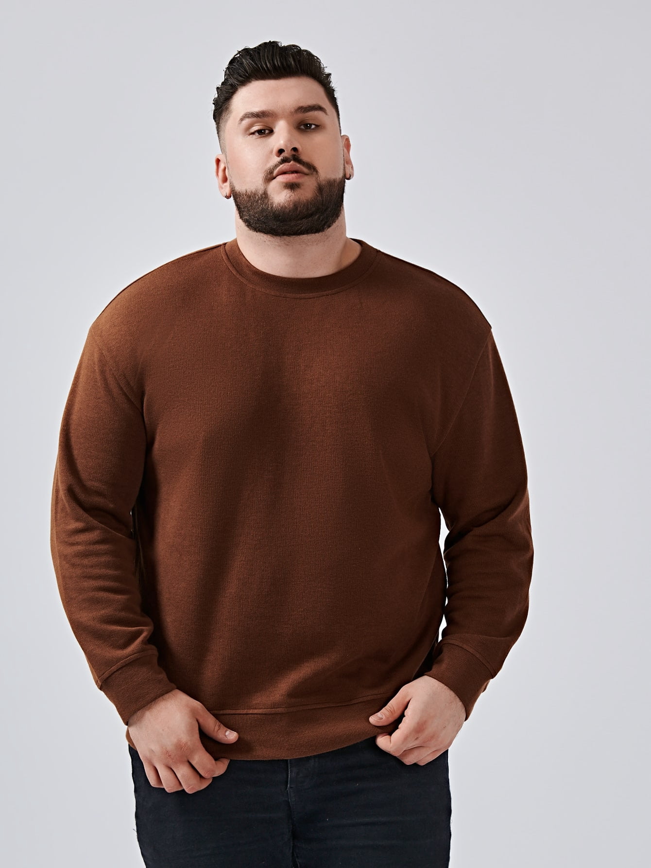 rust color sweatshirt