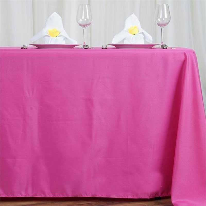 Efavormart 72x120" FUSHIA Wholesale Linens Polyester Tablecloths