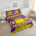 thumbnail image 4 of Erosebridal Teen Ball Gaming Football Comforter Sets Queen Size,Sport Game Bedding Queen Comforter Set,Gamer Decoration(Minnesota),Reversible,Breathable,3 Pieces, 4 of 8