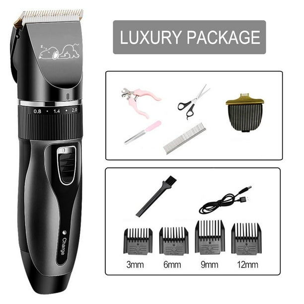 Duomasumi Pet Electric Shaver Dog Shaver Pet Hair Clipper Reachageable Trimmer Haircut For Cats And Dogs Remover Machine Grooming Kit