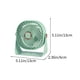 thumbnail image 3 of Ventilador de escritorio USB con pantalla digital | Miniventilador de 3 velocidades y alta potencia para oficina y hogar | Ventilador portátil colgante con cabezal flexible | Blanco, rosa y verde, 3 of 6