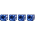 thumbnail image 4 of Wheel Valve Stem Caps for Vehicle Aluminum Alloy Dice Style 4pcs, Blue, 4 of 6