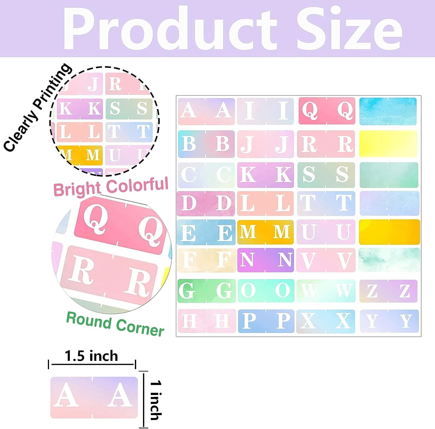 2025 Year Stickers, File Folder Year Labels, Color Coded Year Stickers For End Tab File Folders Office Supplies, 500/Roll, 1 Roll, 3/4 X 1-1/2 (PVC Purple)